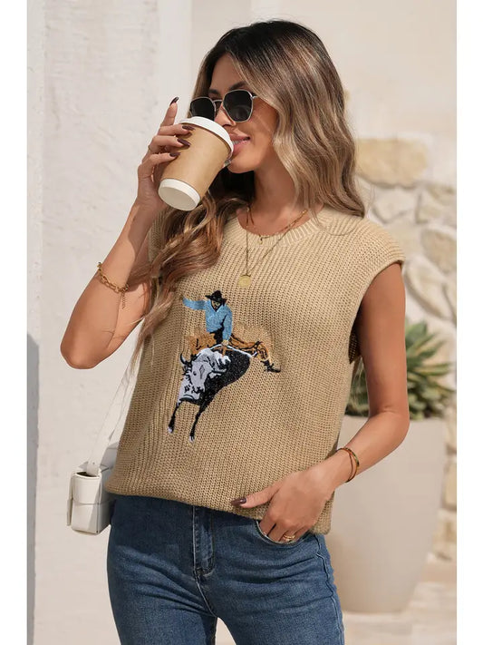 Rough Ride Sleeveless Sweater