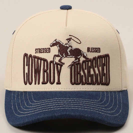 Cowboy Obsessed Two-Tone Trucker Hat